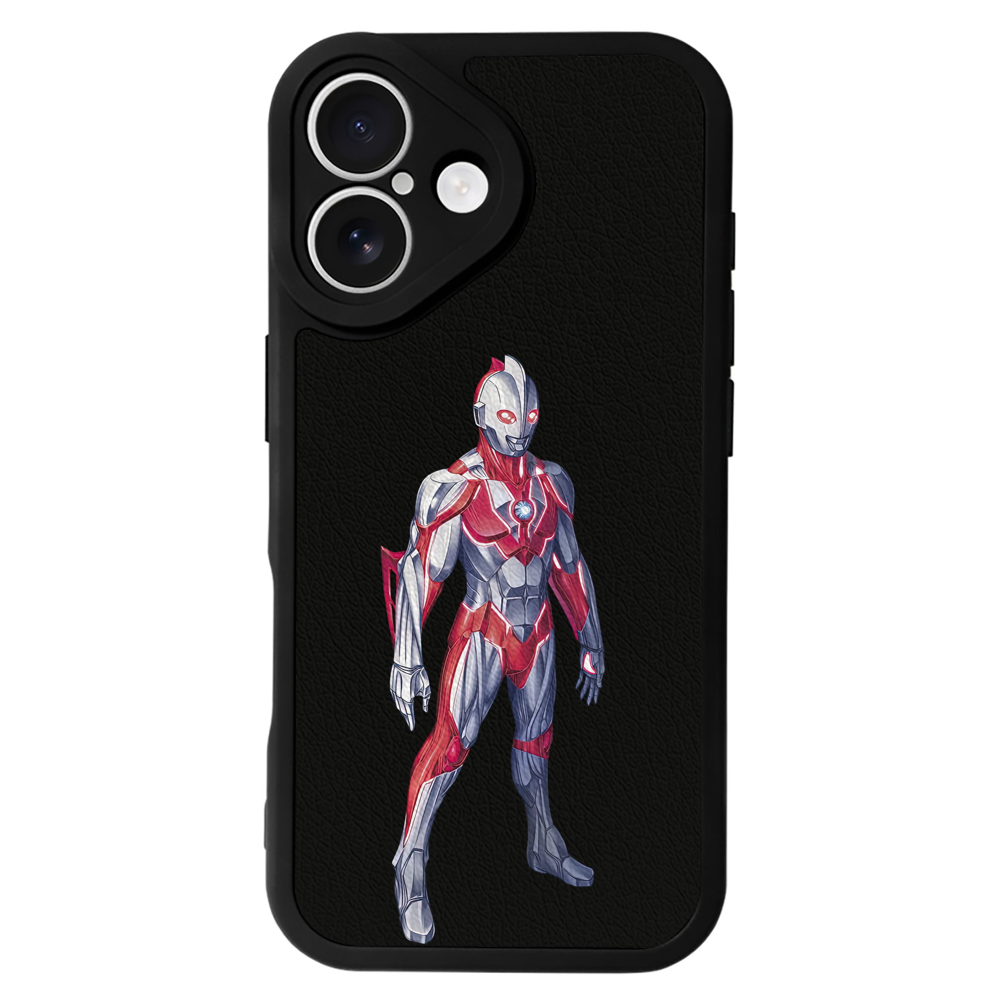（画像用） ウルトラマン Ultraman 【iPhone 16シリーズ対応】シリコンスマホケース（レザー調） 材質：シリコン